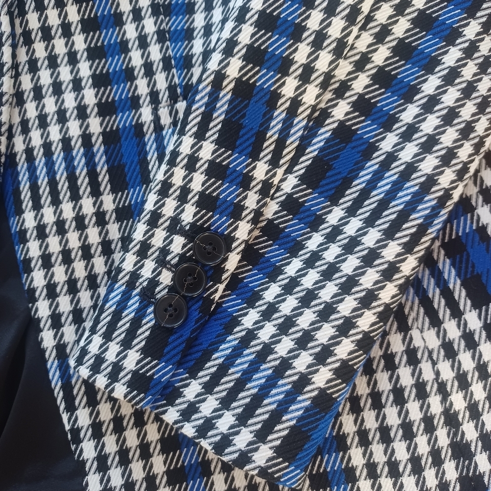 Banana Republic Long & Lean Plaid  Women's Blazer Size 6 Business Corporate - Picture 5 of 14